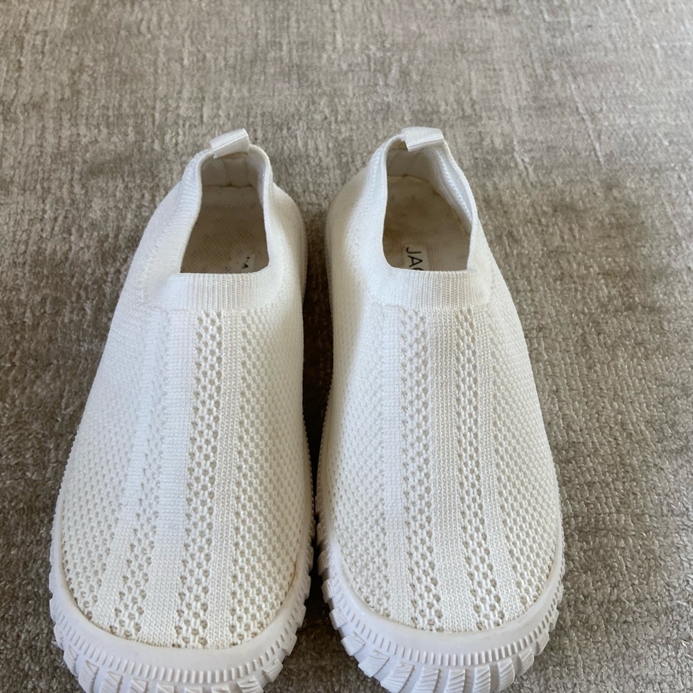 3 for $25 - Jack & Lily Slip-On Knit white Sneakers My Kicks